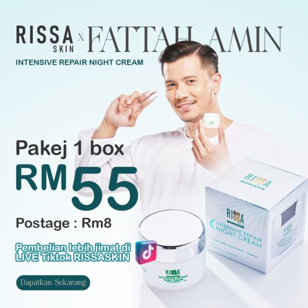 Pakej 1 Botol - Rissa Skin Night Cream